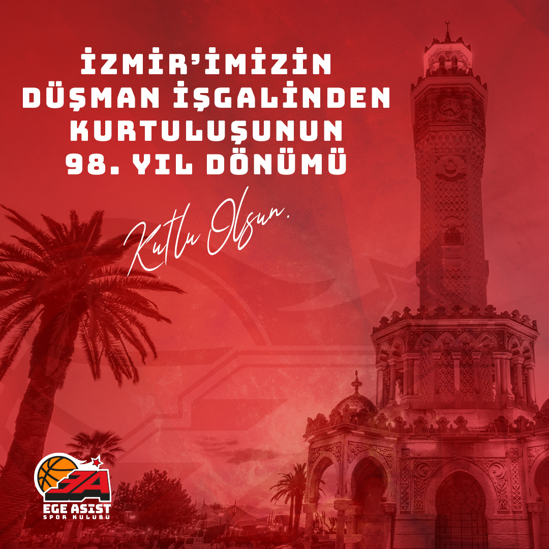 İzmir'imizin düşman işgalinden kurtuluşunun 98. yıl dönümü kutlu olsun.