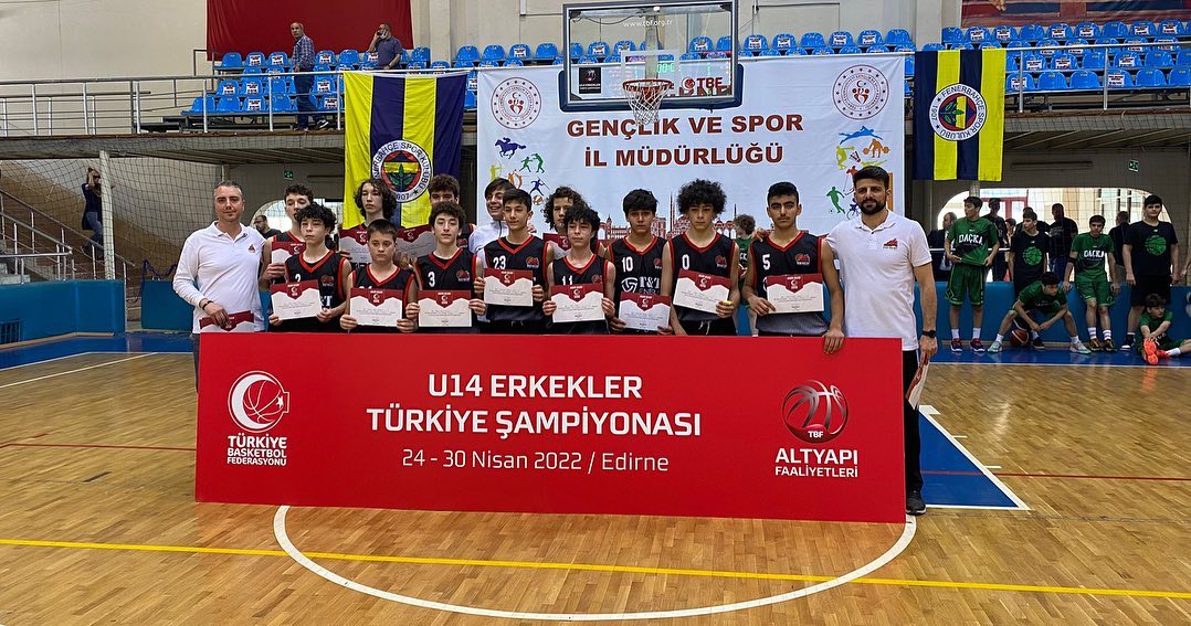U14 takımımız 24-30 Nisan tarihlerinde Edirne’de gerçekleşen Türkiye Şampiyonası'na Katıldı!